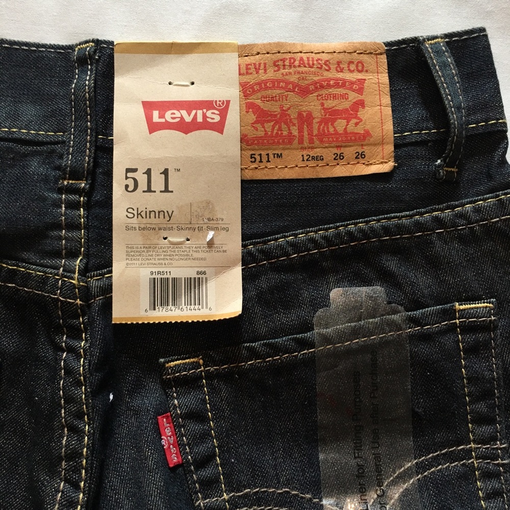 Levis 511 Skinny Fit Night Run Men’s Jeans - Picture 3 of 7
